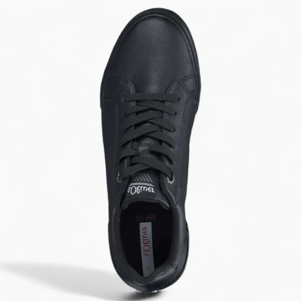 Men's Faux Leather Sneakers with Soft Foam Sole