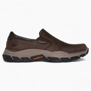 Men's Leather Slip-On Sneakers – Relaxed Fit & Goodyear Performance Outsole