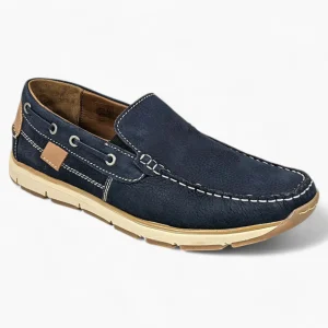 Navy Slip-On Casual Shoes - Dubarry Mayson Men's Footwear