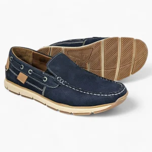 Navy Slip-On Casual Shoes - Dubarry Mayson Men's Footwear