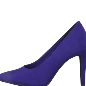 Royal Blue Faux Suede Heels