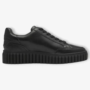 S.Oliver Black Chunky Platform Trainers