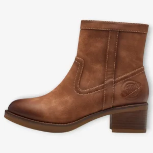 S.Oliver Ladies Brown Boots with Side Zip and Block Heel