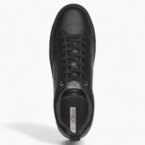 S.Oliver Men's All Black Trainers with Black Laces