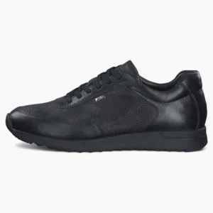 S.Oliver Men's Black Leather Lace-Up Shoes