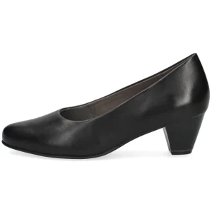 Sophisticated Statement Black Leather Pumps