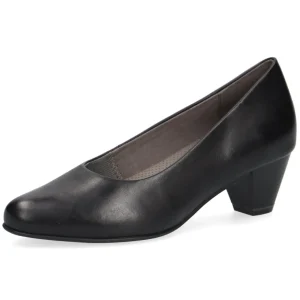 Sophisticated Statement Black Leather Pumps