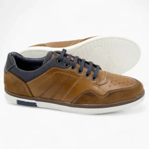 Sord Tan Casual Men's Shoe with Navy Detailing by Dubarry