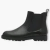 Tamaris Black Chelsea Boots with Chunky Sole