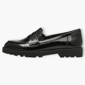 Tamaris Black Patent Chunky Loafers