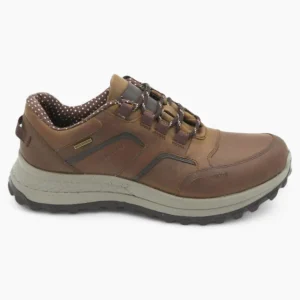 Tan Leather Waterproof Men's Shoes with Laces - Dubarry Colorado