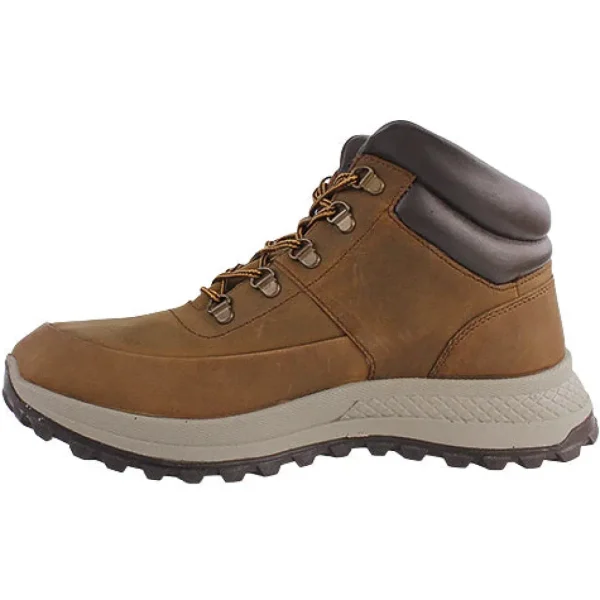 Tan Leather Waterproof Men's Boots with Laces - Dubarry Columbia