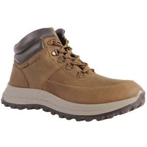 Tan Leather Waterproof Men's Boots with Laces - Dubarry Columbia