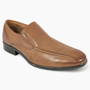 Tan Slip-On Shoes with Tramline Stitch - Dubarry Deegan