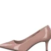 Trendsetter Pink Patent Jeweled Pumps