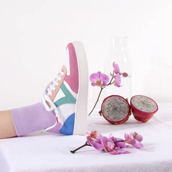 Victoria MADRID White Sneakers with Colorful Accents