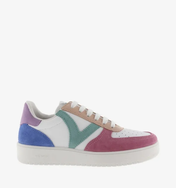 Victoria MADRID White Sneakers with Colorful Accents