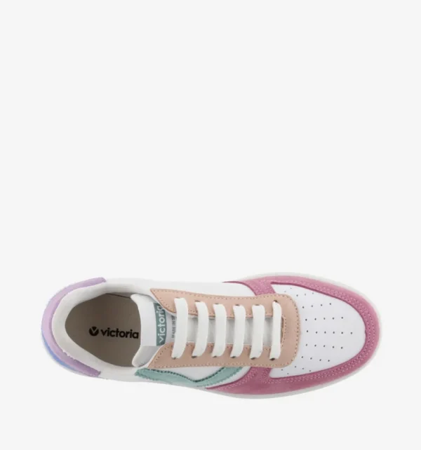 Victoria MADRID White Sneakers with Colorful Accents