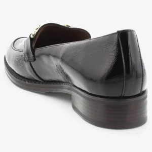 Wonders Black Patent Moccasin – Classic & Elegant